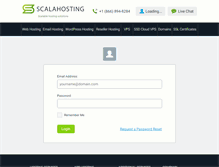 Tablet Screenshot of my.scalahosting.com